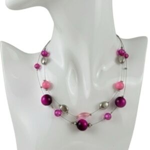 Beaded Necklace. Unbranded. 16-19”, costume jewelry, Vibrant, Colorful​​​